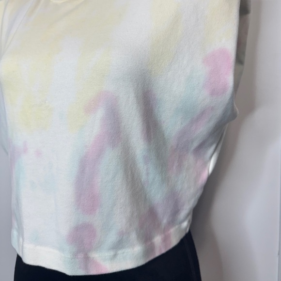 All Saints Coni Cropped Tie Dye Tank Top - Picture 7 of 9